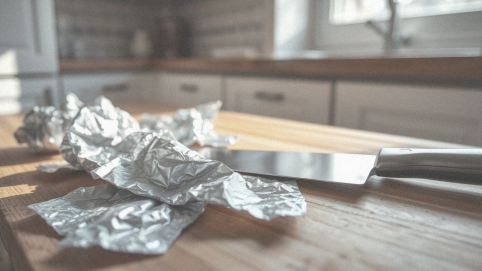 Jak używać folii aluminiowej do ostrzenia noża?