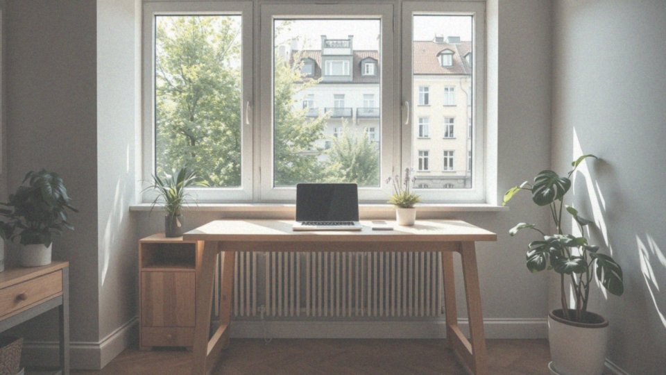 Jak biurko pod oknem wzbogaca wystrój domowego biura?