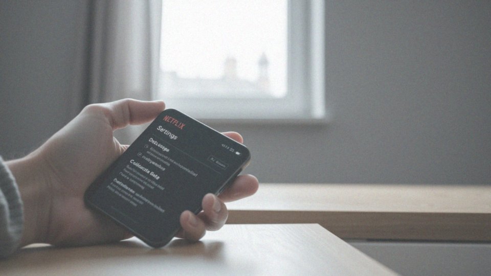 Jak dostosować ustawienia użycia danych w Netflixie?